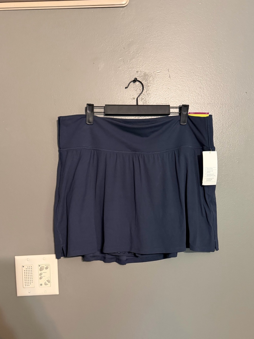 NWT All In Motion Everyday Soft Mid-Rise Skort Navy Blue XXL